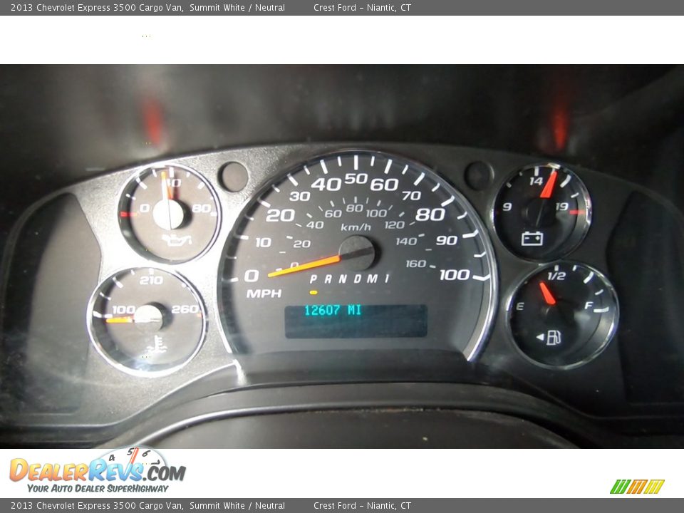 2013 Chevrolet Express 3500 Cargo Van Gauges Photo #13