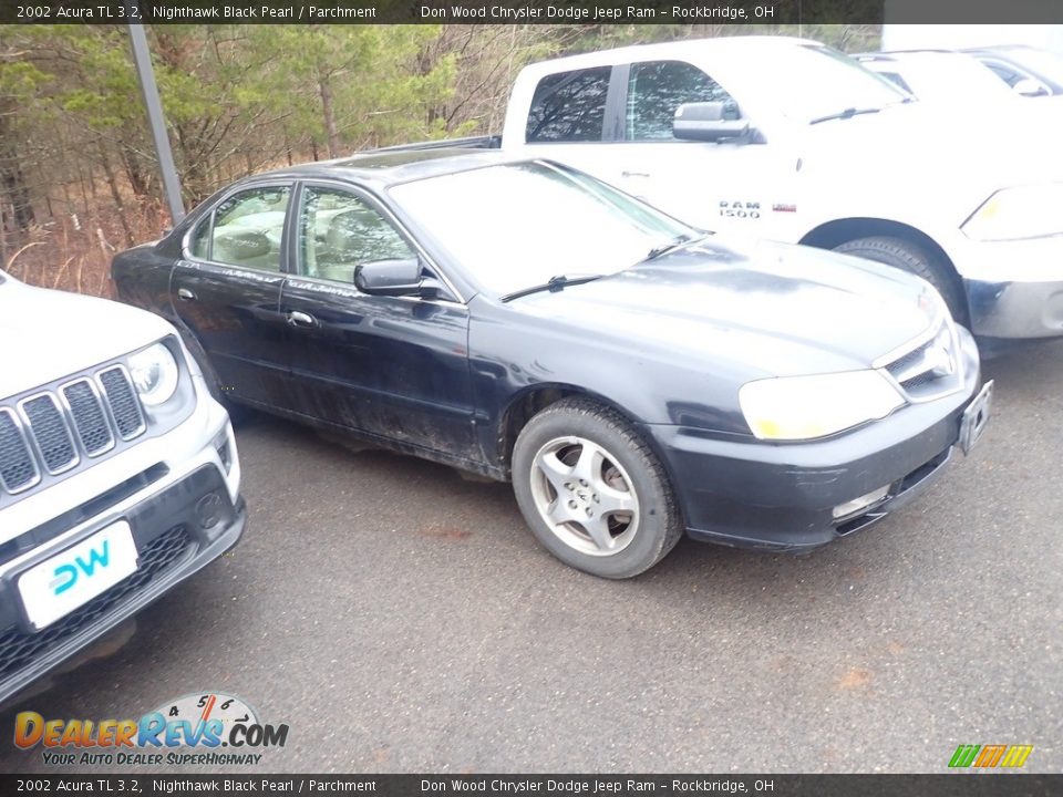 2002 Acura TL 3.2 Nighthawk Black Pearl / Parchment Photo #4
