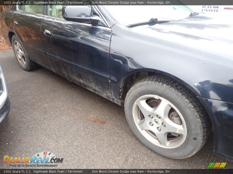 2002 Acura TL 3.2 Nighthawk Black Pearl / Parchment Photo #5