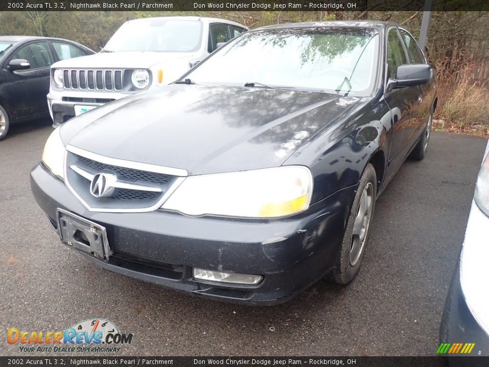 2002 Acura TL 3.2 Nighthawk Black Pearl / Parchment Photo #7