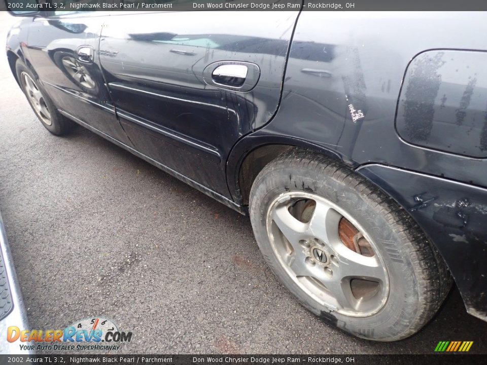 2002 Acura TL 3.2 Nighthawk Black Pearl / Parchment Photo #8