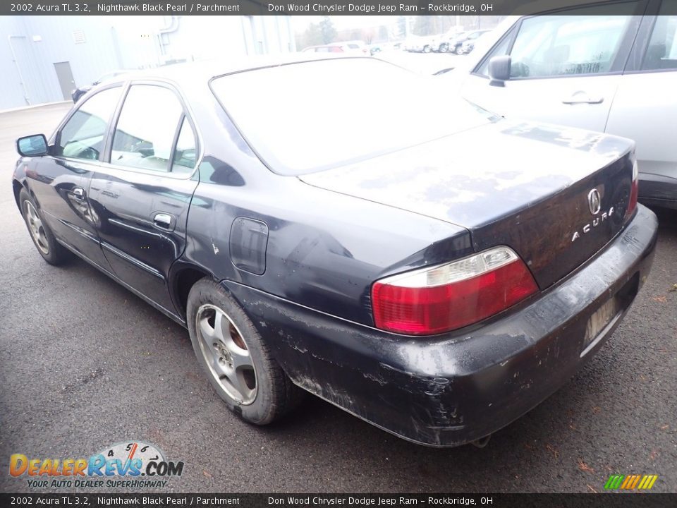 2002 Acura TL 3.2 Nighthawk Black Pearl / Parchment Photo #9