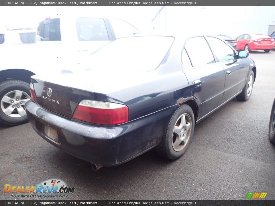 2002 Acura TL 3.2 Nighthawk Black Pearl / Parchment Photo #11