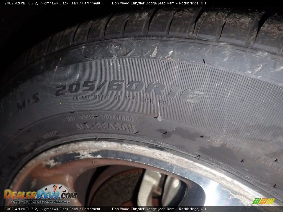 2002 Acura TL 3.2 Nighthawk Black Pearl / Parchment Photo #13