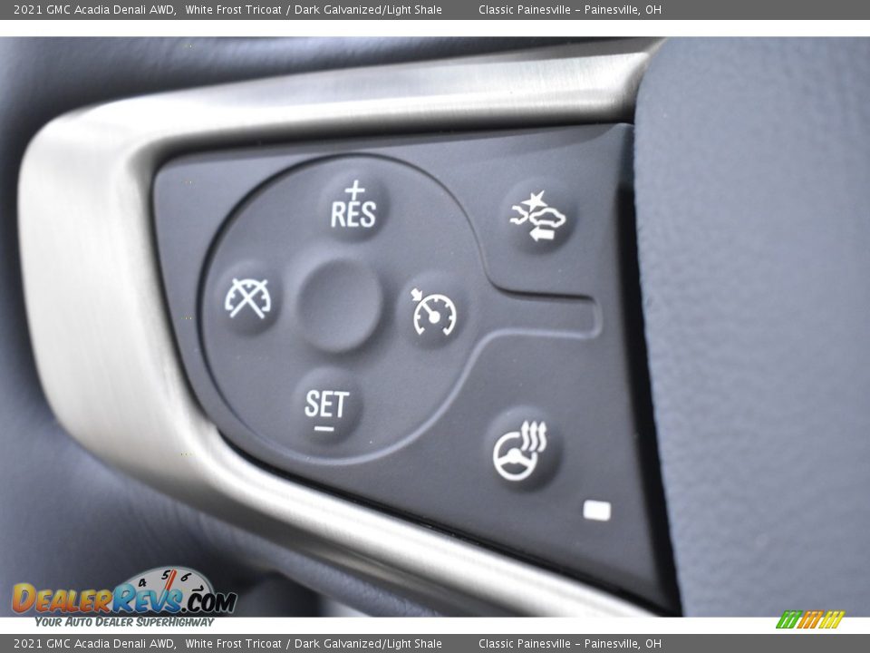 2021 GMC Acadia Denali AWD White Frost Tricoat / Dark Galvanized/Light Shale Photo #14