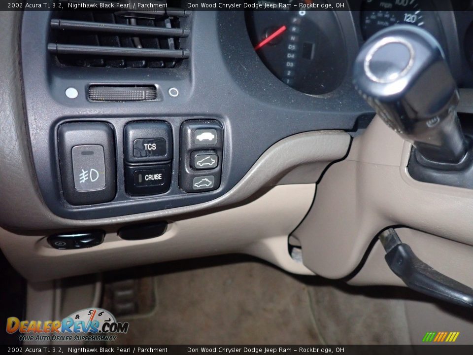 2002 Acura TL 3.2 Nighthawk Black Pearl / Parchment Photo #15