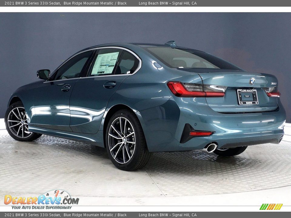 2021 BMW 3 Series 330i Sedan Blue Ridge Mountain Metallic / Black Photo #3