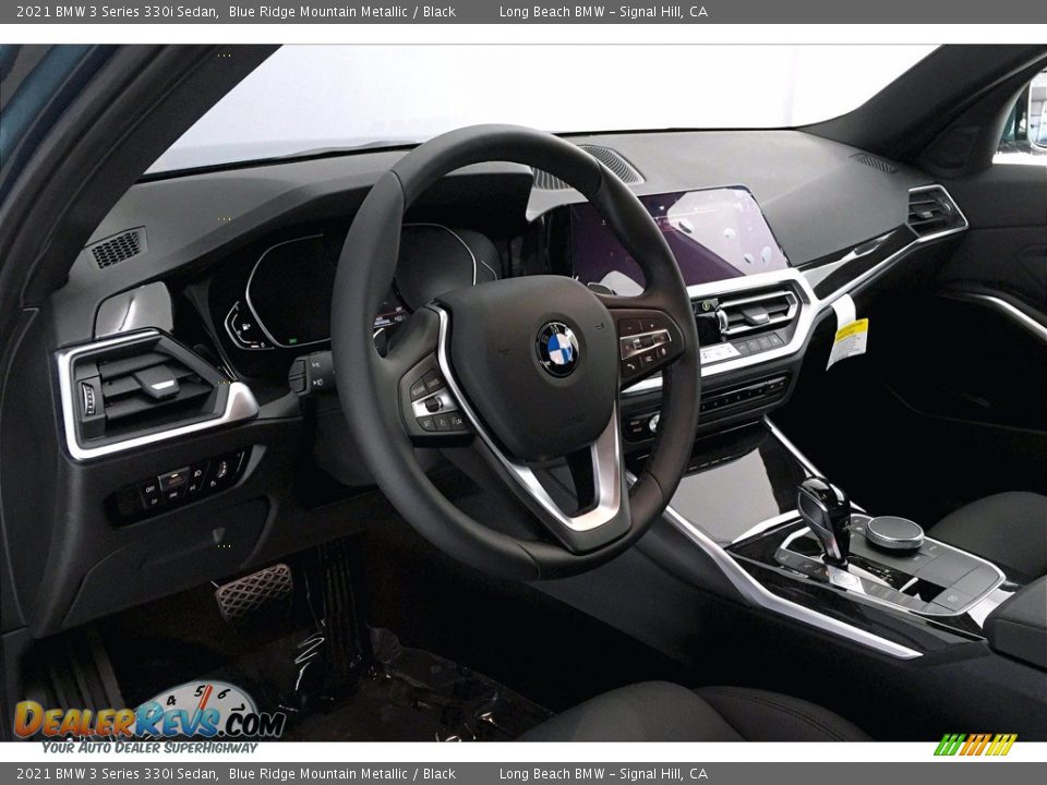 2021 BMW 3 Series 330i Sedan Blue Ridge Mountain Metallic / Black Photo #7