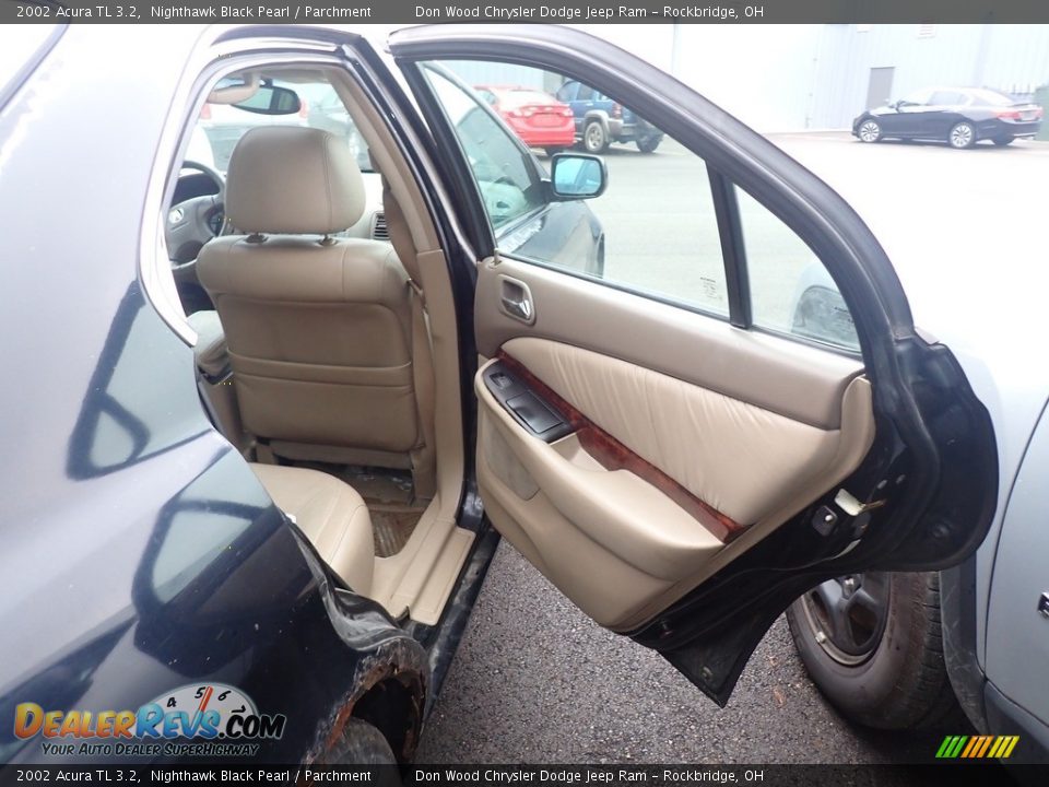 2002 Acura TL 3.2 Nighthawk Black Pearl / Parchment Photo #22