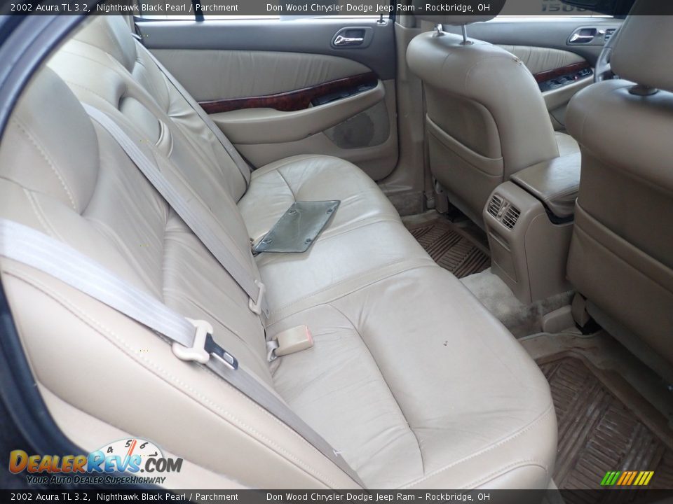 2002 Acura TL 3.2 Nighthawk Black Pearl / Parchment Photo #23