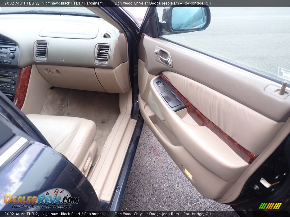 2002 Acura TL 3.2 Nighthawk Black Pearl / Parchment Photo #24