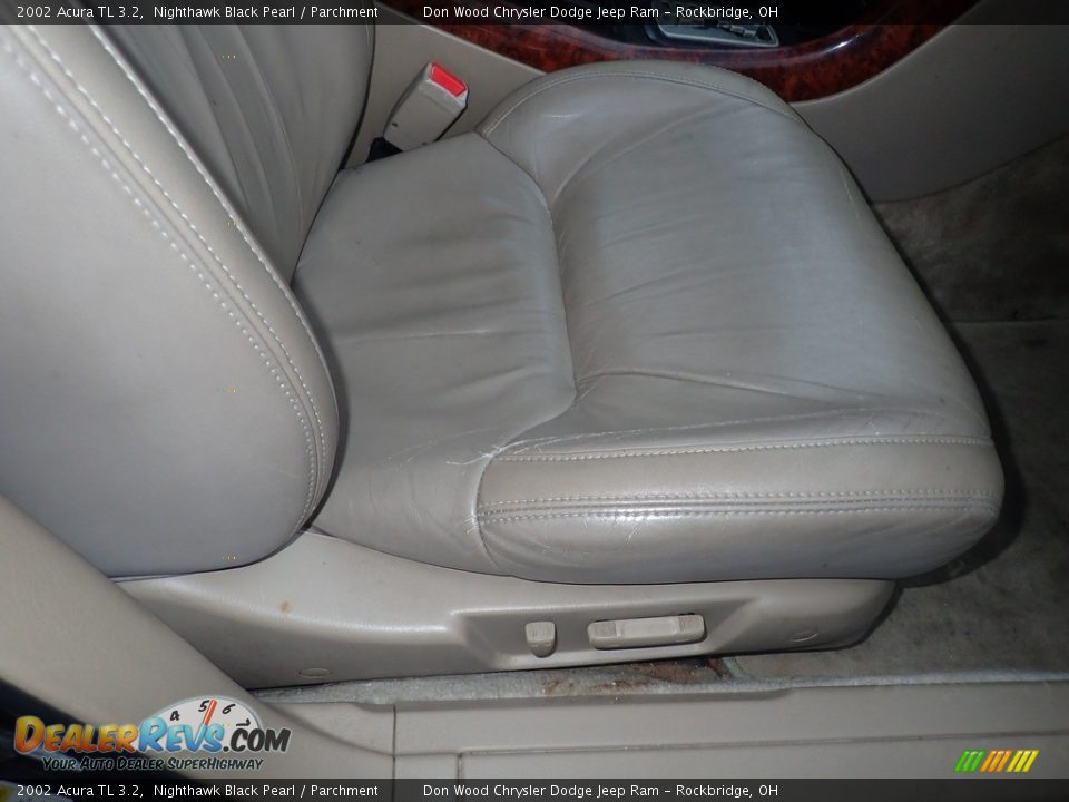 2002 Acura TL 3.2 Nighthawk Black Pearl / Parchment Photo #25