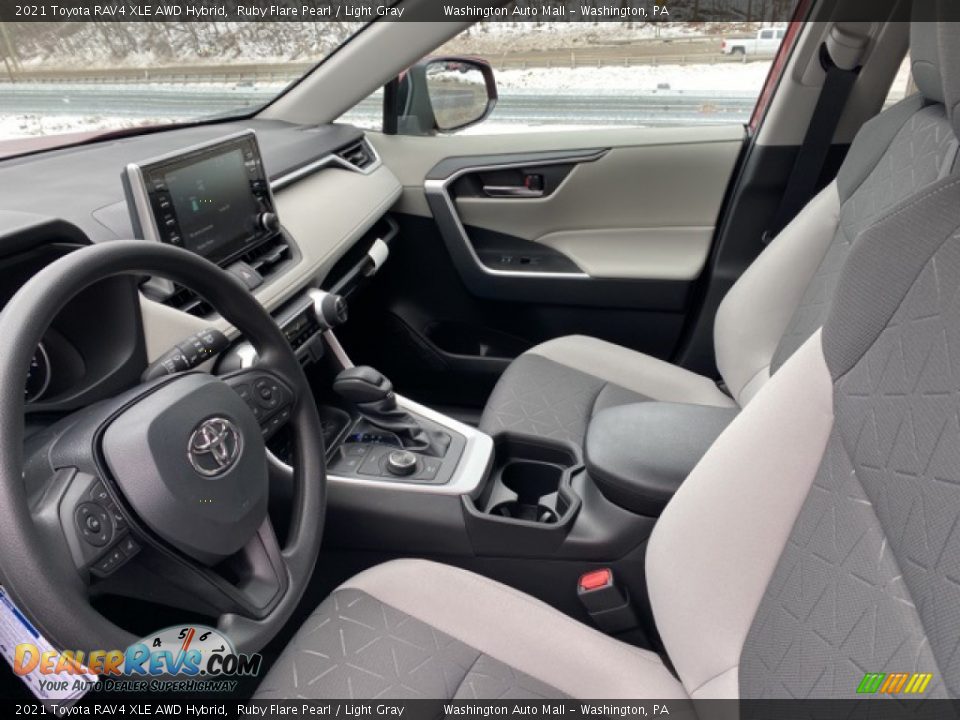 Light Gray Interior - 2021 Toyota RAV4 XLE AWD Hybrid Photo #4