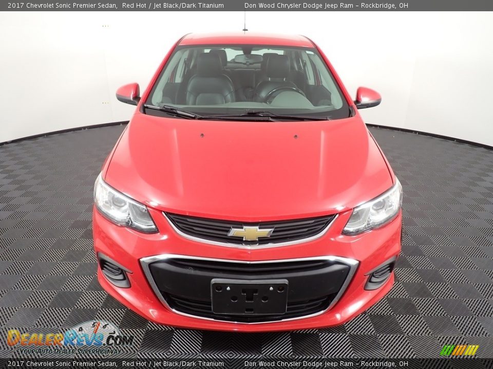 Red Hot 2017 Chevrolet Sonic Premier Sedan Photo #3