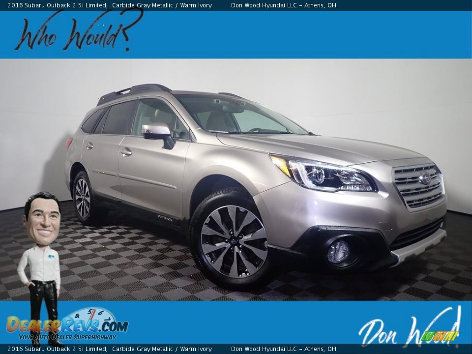 2016 Subaru Outback 2.5i Limited Carbide Gray Metallic / Warm Ivory Photo #1