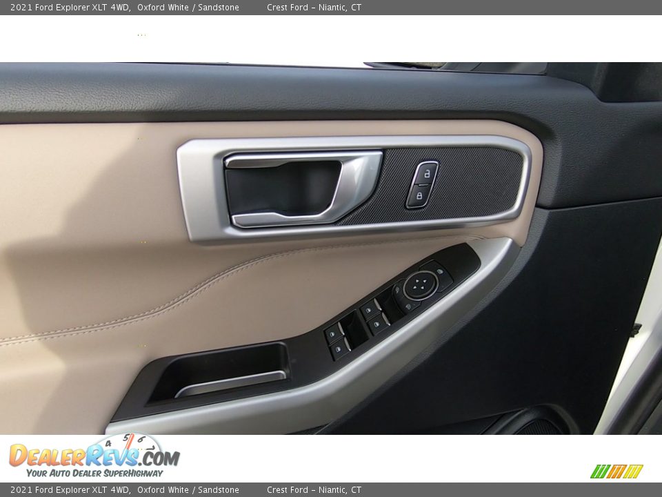 2021 Ford Explorer XLT 4WD Oxford White / Sandstone Photo #13