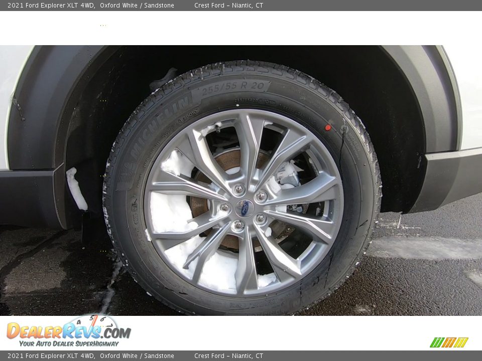 2021 Ford Explorer XLT 4WD Oxford White / Sandstone Photo #20