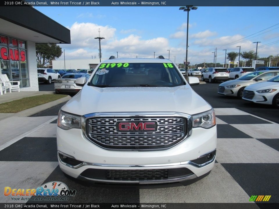 2018 GMC Acadia Denali White Frost Tricoat / Jet Black Photo #2