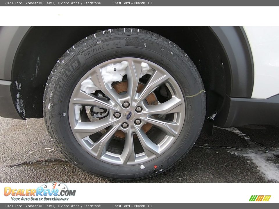 2021 Ford Explorer XLT 4WD Oxford White / Sandstone Photo #22