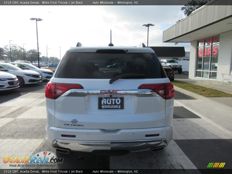 2018 GMC Acadia Denali White Frost Tricoat / Jet Black Photo #4