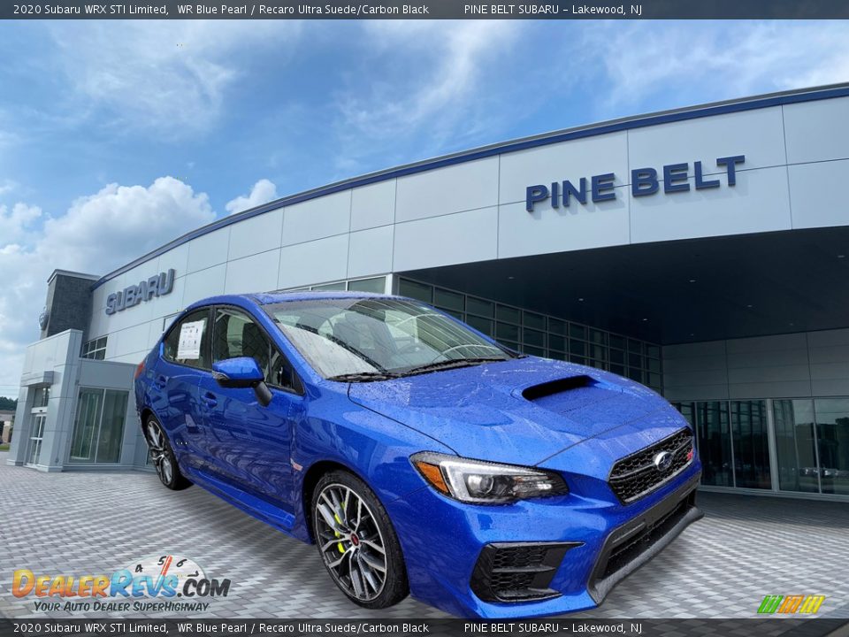 2020 Subaru WRX STI Limited WR Blue Pearl / Recaro Ultra Suede/Carbon Black Photo #1