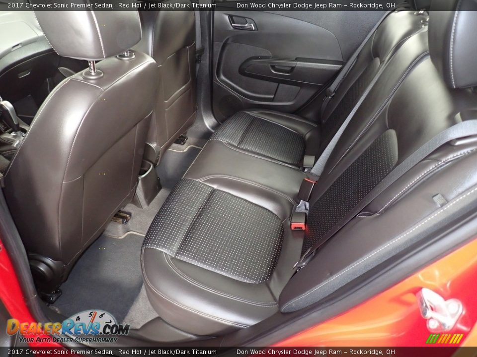 Rear Seat of 2017 Chevrolet Sonic Premier Sedan Photo #19