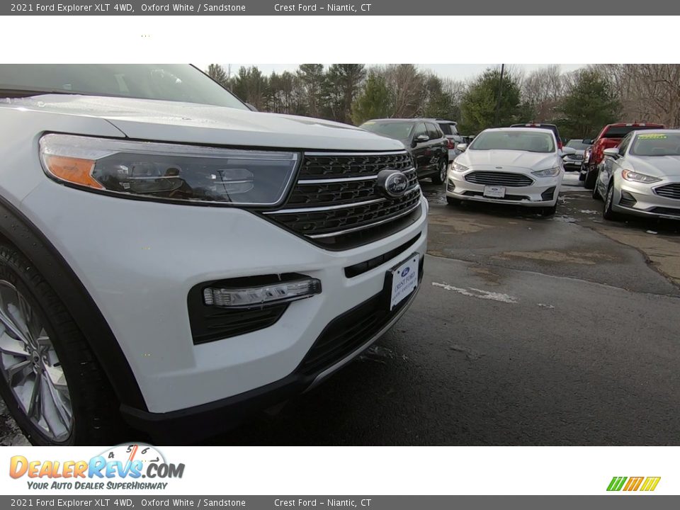 2021 Ford Explorer XLT 4WD Oxford White / Sandstone Photo #28
