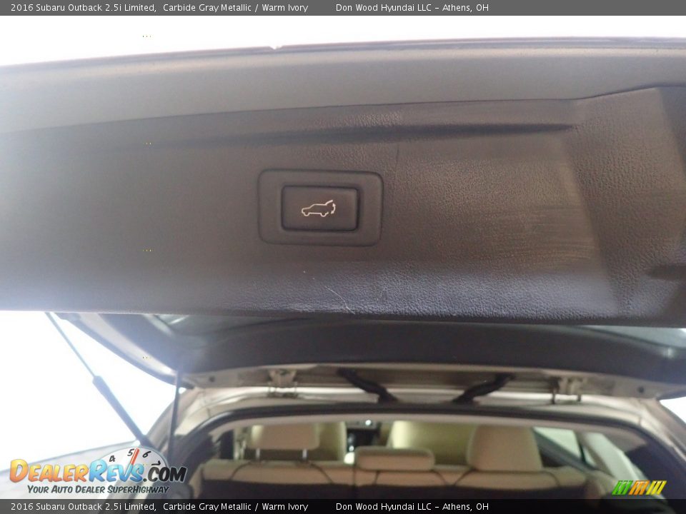 2016 Subaru Outback 2.5i Limited Carbide Gray Metallic / Warm Ivory Photo #19
