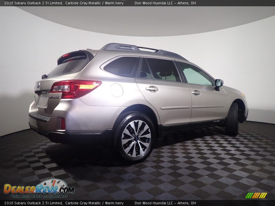 2016 Subaru Outback 2.5i Limited Carbide Gray Metallic / Warm Ivory Photo #21