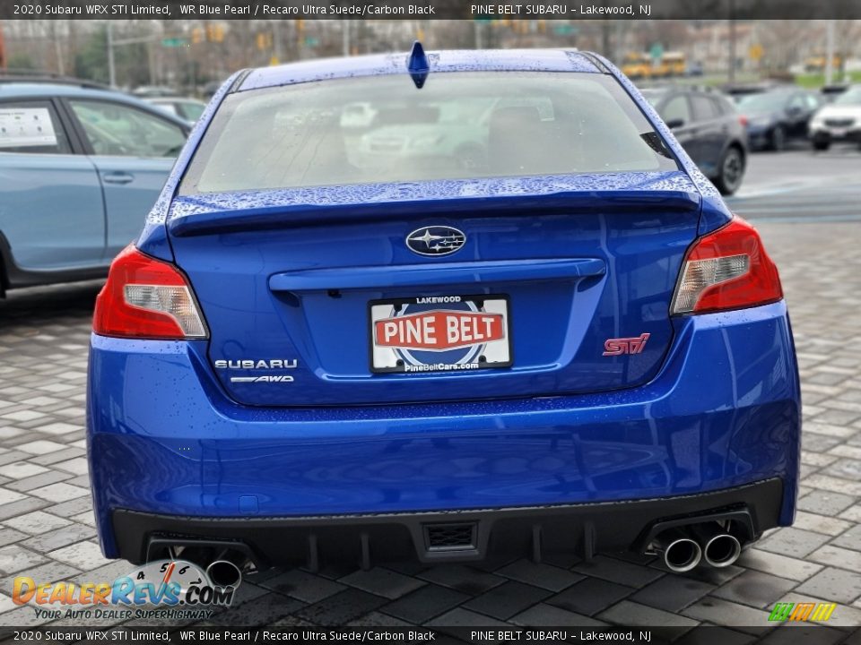 2020 Subaru WRX STI Limited WR Blue Pearl / Recaro Ultra Suede/Carbon Black Photo #7
