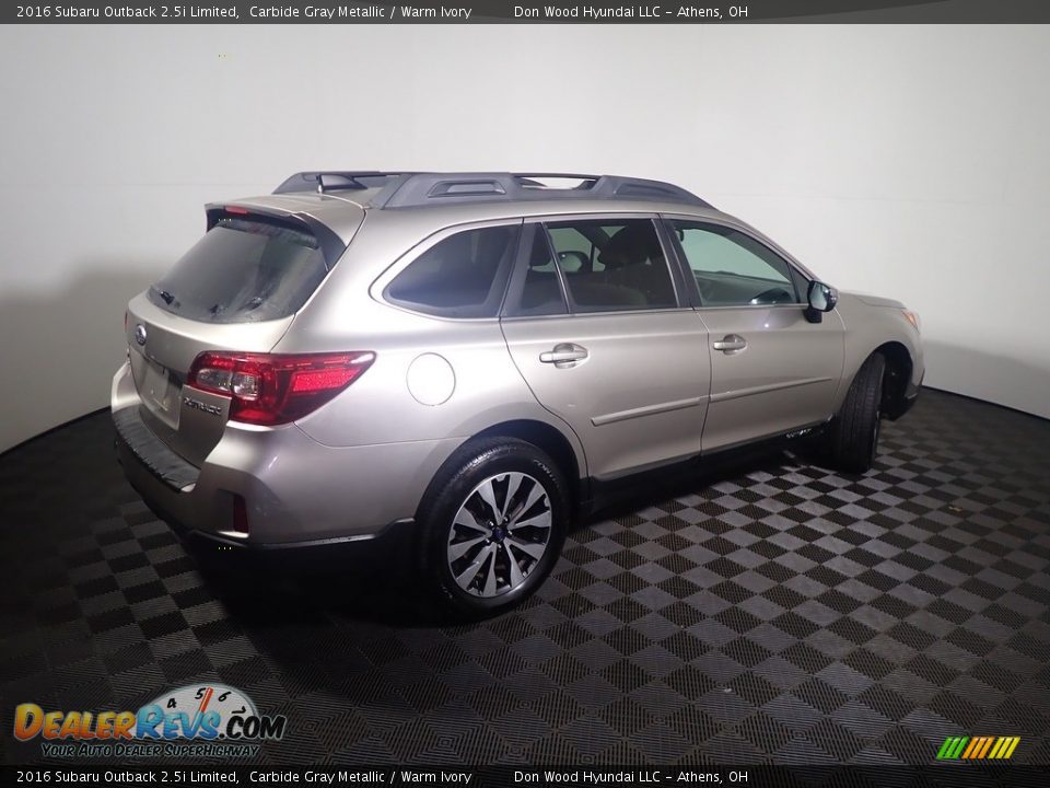 2016 Subaru Outback 2.5i Limited Carbide Gray Metallic / Warm Ivory Photo #22