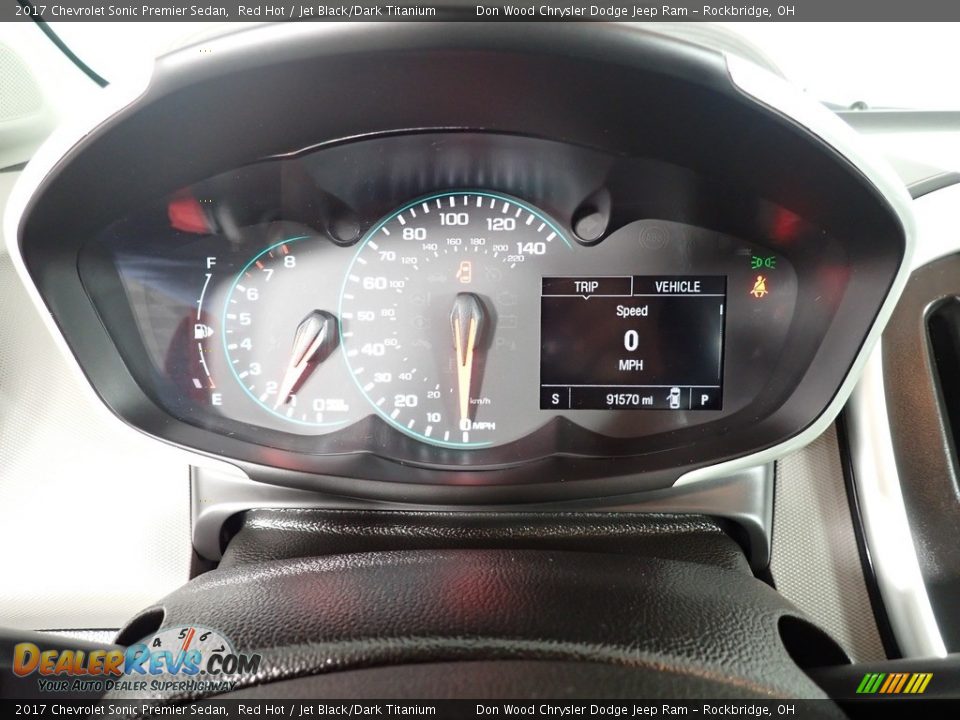 2017 Chevrolet Sonic Premier Sedan Gauges Photo #25