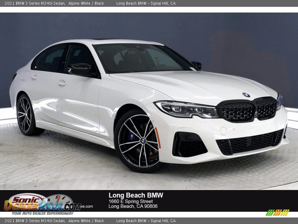 2021 BMW 3 Series M340i Sedan Alpine White / Black Photo #1