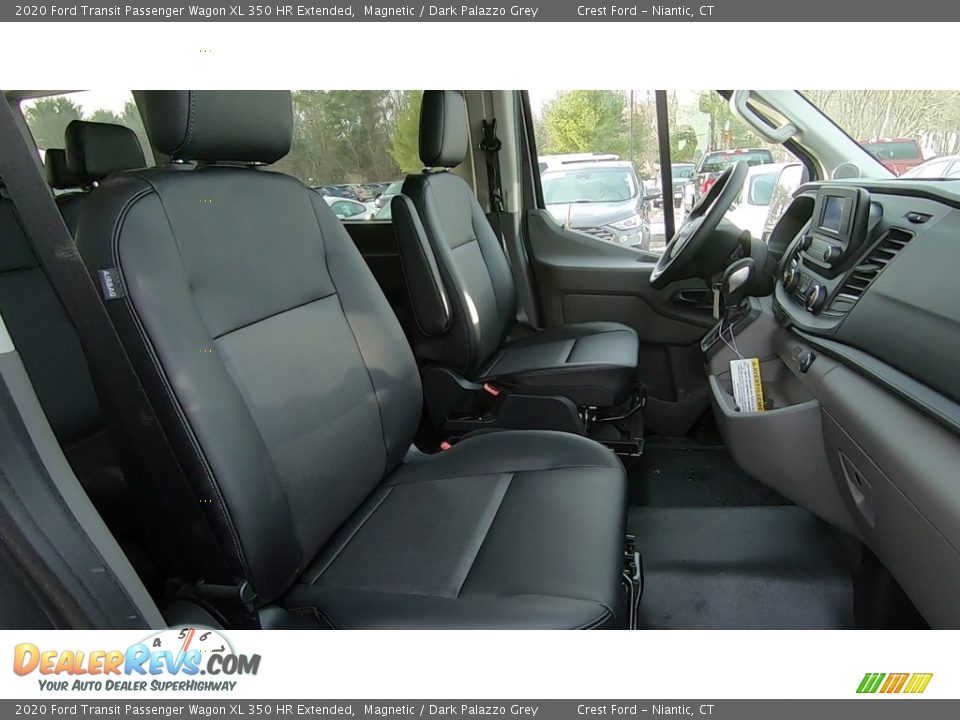 Front Seat of 2020 Ford Transit Passenger Wagon XL 350 HR Extended Photo #21