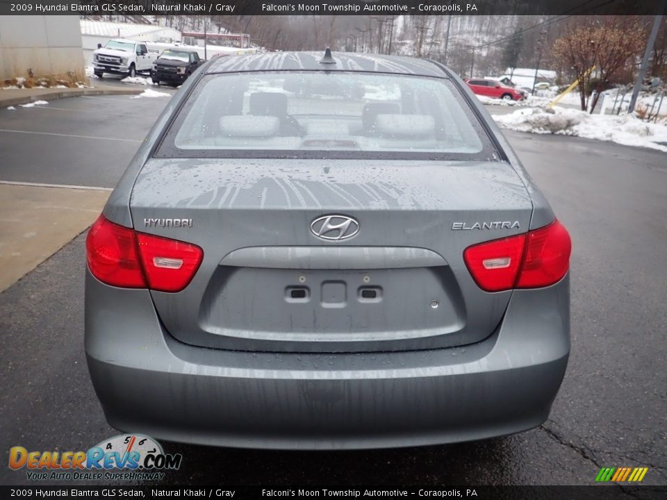 2009 Hyundai Elantra GLS Sedan Natural Khaki / Gray Photo #3