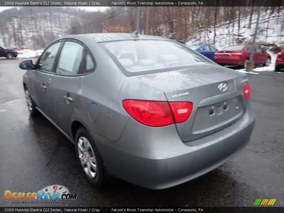 2009 Hyundai Elantra GLS Sedan Natural Khaki / Gray Photo #4