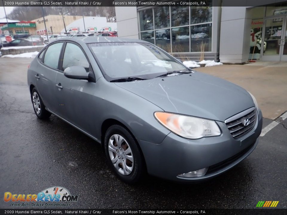 2009 Hyundai Elantra GLS Sedan Natural Khaki / Gray Photo #8