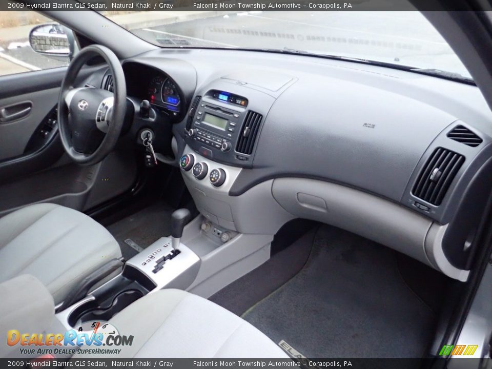 2009 Hyundai Elantra GLS Sedan Natural Khaki / Gray Photo #11