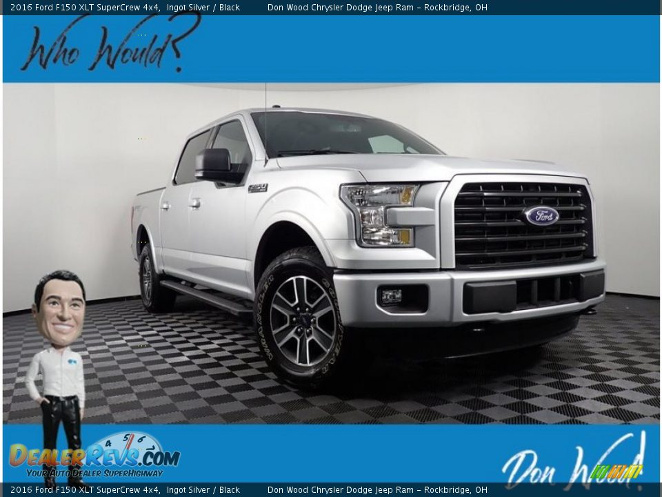 2016 Ford F150 XLT SuperCrew 4x4 Ingot Silver / Black Photo #1