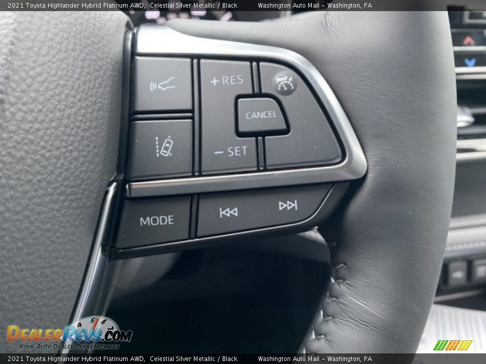 2021 Toyota Highlander Hybrid Platinum AWD Steering Wheel Photo #7