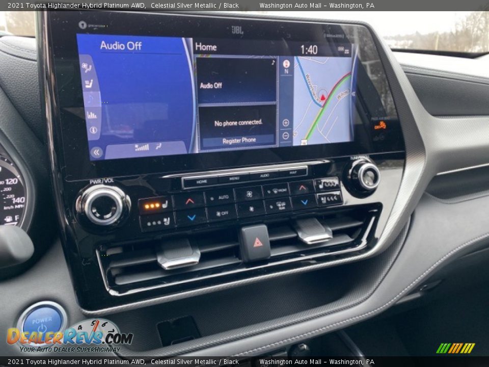 Controls of 2021 Toyota Highlander Hybrid Platinum AWD Photo #8