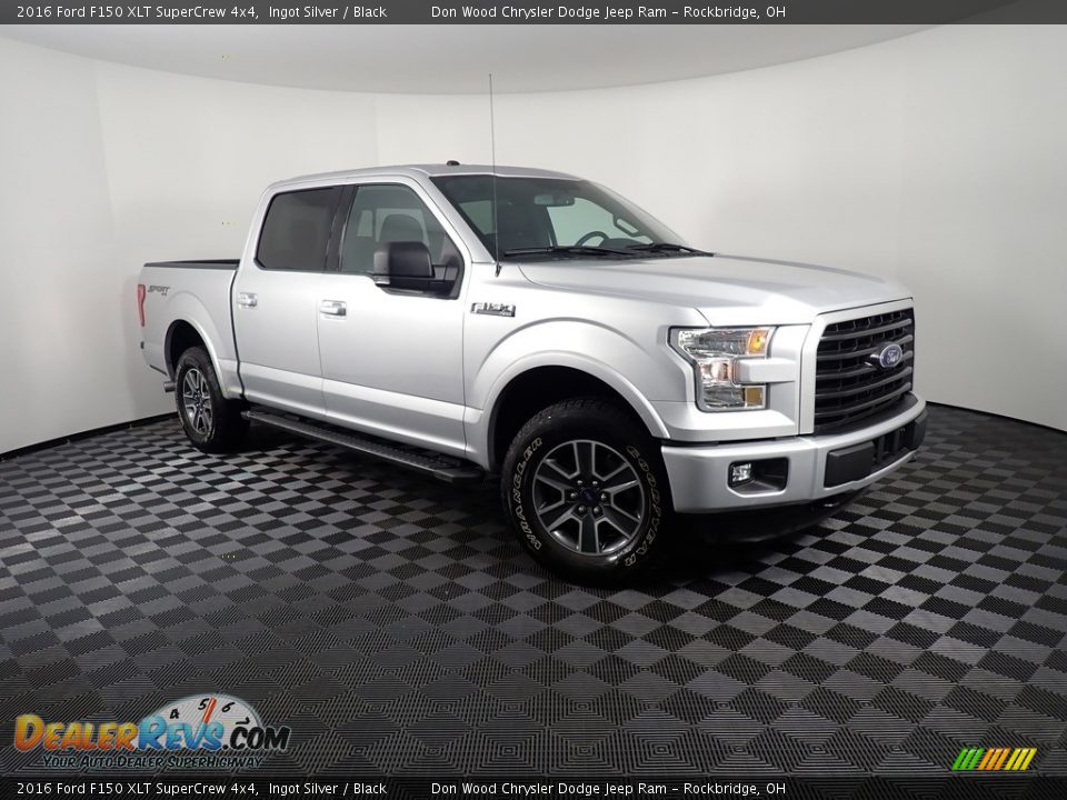 2016 Ford F150 XLT SuperCrew 4x4 Ingot Silver / Black Photo #3