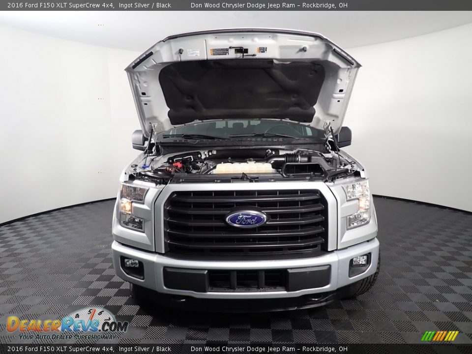 2016 Ford F150 XLT SuperCrew 4x4 Ingot Silver / Black Photo #6
