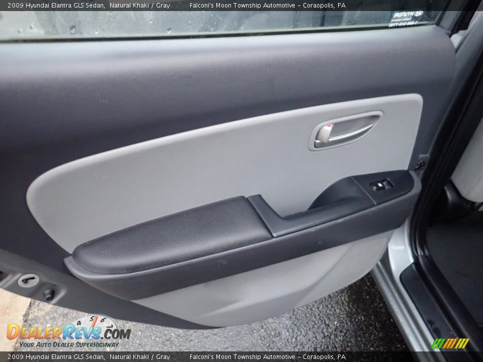 2009 Hyundai Elantra GLS Sedan Natural Khaki / Gray Photo #18