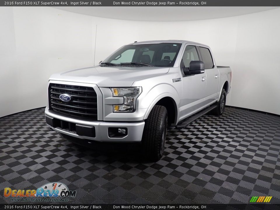 2016 Ford F150 XLT SuperCrew 4x4 Ingot Silver / Black Photo #8