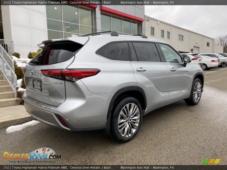 2021 Toyota Highlander Hybrid Platinum AWD Celestial Silver Metallic / Black Photo #15