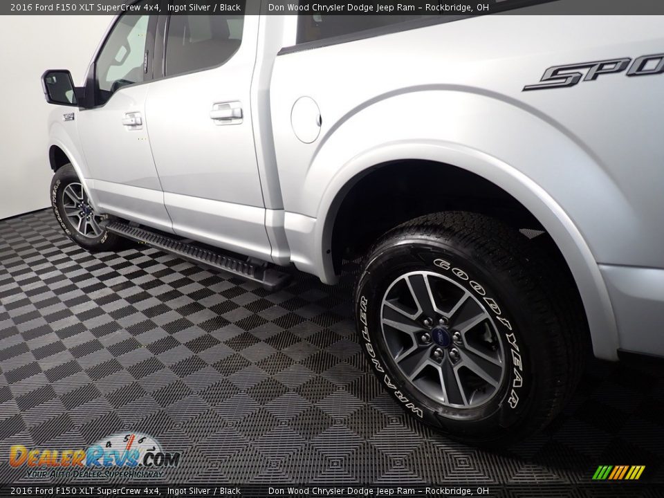 2016 Ford F150 XLT SuperCrew 4x4 Ingot Silver / Black Photo #10