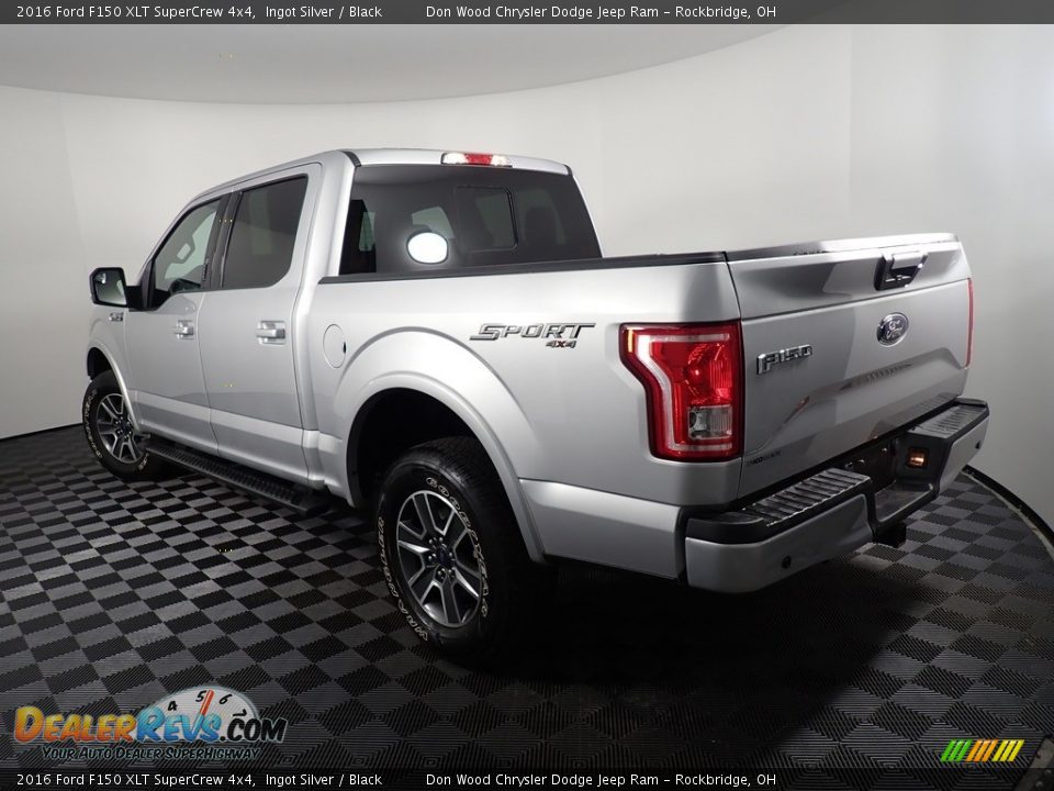 2016 Ford F150 XLT SuperCrew 4x4 Ingot Silver / Black Photo #11