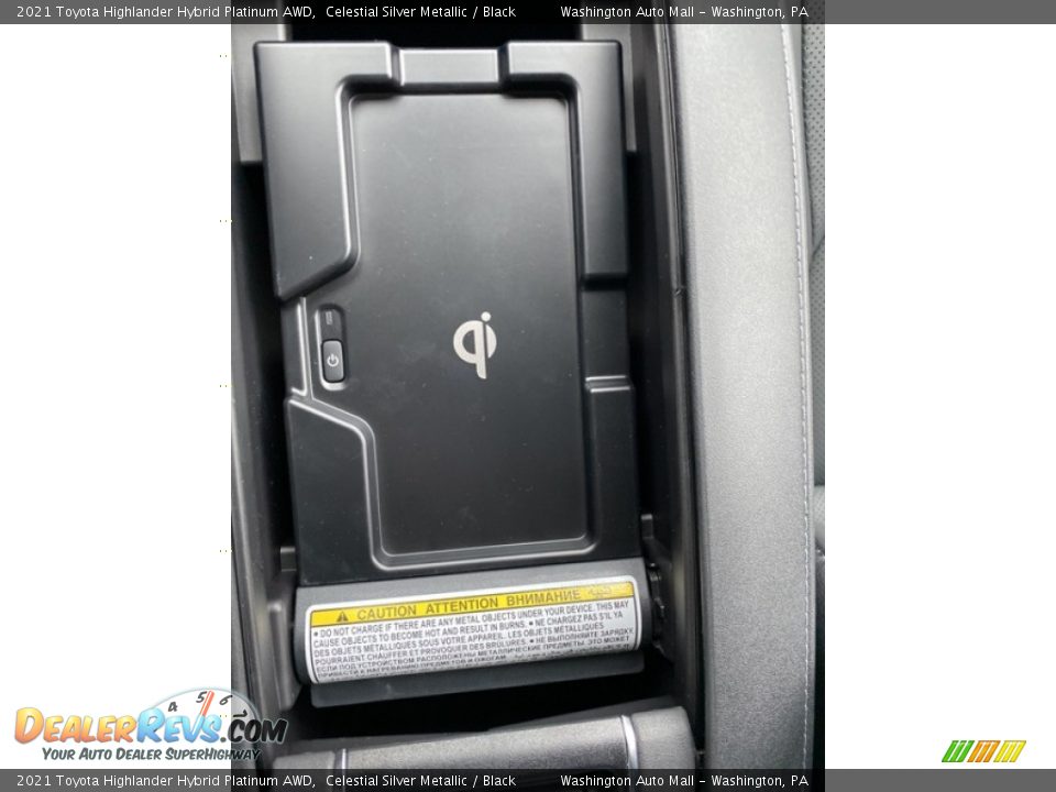 2021 Toyota Highlander Hybrid Platinum AWD Celestial Silver Metallic / Black Photo #20
