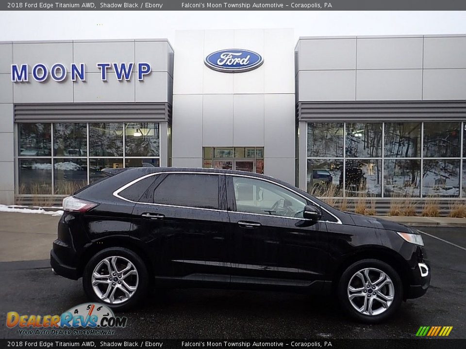 2018 Ford Edge Titanium AWD Shadow Black / Ebony Photo #1